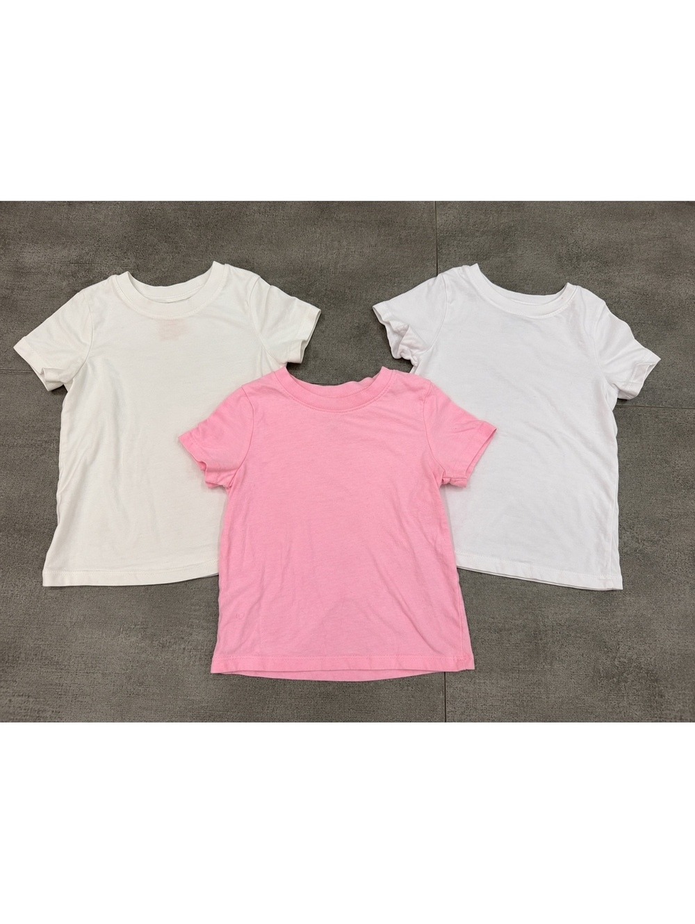 3T • Cat & Jack Girls 3-Pack Basic Short Sleeve T-Shirts Pink White